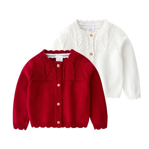 Baby Jacket Princess Wind Girl Knitted Wool Cardigan Girl Baby Knitted Jacket
